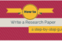 【Research Paper写作技巧】7个步骤教你写Research Paper